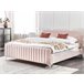 Beliani Cama Terciopelo LUNAN 186x215 Beliani Cama Terciopelo LUNAN 186x215 Rosa Talco