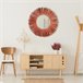 Espejo de Pared en Algas Marinas Thinia Home Rojo