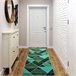 Alfombra antideslizante TRÓJKĄTY triángulos 110x320 Verde