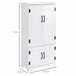 Alacena de Cocina MDF, Melamina de Madera HOMCOM, hogar - cocina Blanco