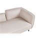 Beliani Chaise longue derecho Bouclé CHEVANNES Beige