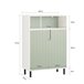 Armario De Suelo Para Baño Con 2 Puertas BZR138-GR SoBuy Verde