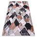 Alfombra FUN Tops para niños montañas picos 200x290 Multicolor