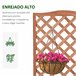 Jardinera con Enrejado Madera de Abeto Outsunny Marron
