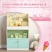 Estantería Juguetes Infantil MDF ZONEKIZ Blanco