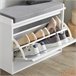 Banco Zapatero con 1 Cajón FSR98-W SoBuy Blanco