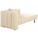Beliani Chaise longue izquierdo Terciopelo LANNILS Crema