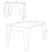 Mesa consola extensible TM 90x53 Blanco