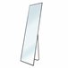 Espejo de Pie Metal Square Edge con Soporte Suelo 40x5 Espejo de Pie Metal Square Edge con Soporte Suelo 40x5 Negro
