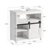 Mueble para Debajo del Lavabo 3 Estante 1 Puerta BZR61-W SoBuy Blanco
