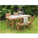 Beliani Conjunto de comedor PARAGGI Madera Clara