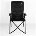 Aktive Silla plegable camping acolchada y reclinable Negro