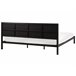 Beliani Cama con somier Acero CLAMART 187x210 Beige