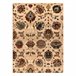 Alfombra de lana SUPERIOR LATICA 100x250 Crema