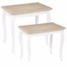 Conjunto De 2 Mesas De Centro Chrysa 60x38 Blanco