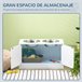 Comedero para Perros MDF, Acero Inoxidable PawHut Blanco
