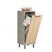 Cesto para Ropa Sucia con 1 Cesta BZR132-NG SoBuy Gris