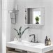 Armario con Espejo MDF, Vidrio kleankin, hogar - baño Blanco