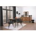 Mesa de comedor extensible cerámica negro JILL Negro