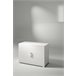 Armario multiusos 2 puertas efecto madera 90 Blanco