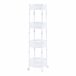 [en.casa] Carrito de cocina Sørreisa plegable con 4 cestas Blanco