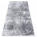 Alfombra MEFE moderna 2783 Mármol Structural dos niveles 160x220 Gris Oscuro