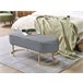 Beliani Banco de cama MILRY Negro
