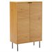 Aparador de madera de 2 puertas Marron