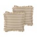 Beliani Cojín decorativo CIRSIUM Beige