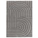 Alfombra con relieve de estilo escandinavo SNOWY - ATTICGO 80x150 Gris