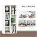 Estantería para Libros Melamina de Madera HOMCOM 50 Blanco
