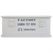Cesto rectangular de metal impreso Blanco
