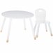 Mesa Infantil Douceur Melamina con Silla a Juego Blanco/ Madera