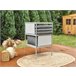 Beliani Conjunto longue TERRACINA Gris Claro