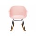 Beliani Silla mecedora HARMONY Rosa