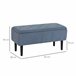Baúl de Almacenaje Poliéster, Espuma, Madera Goma HOMCOM 38x95 Gris