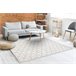 Alfombra SANTO sisal 58500 Triangulos geométrica 160x220 Crema