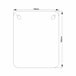 Manta eléctrica Doble Interruptor con 3 posiciones  60W poliéster Blanco