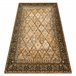 Alfombra de lana OMEGA Grenada Marco diamantes oriental 235x350 Marron Claro