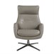 ANGEL CERDA Sillón giratorio reclinable piel gris oscuro ANGEL CERDA Sillón giratorio reclinable piel gris oscuro Gris