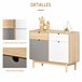 Aparador Auxiliar MDF HOMCOM, hogar - muebles de comedor 100 Multicolor