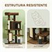 Árbol para Gatos Aglomerado de Madera PawHut Árbol para Gatos Aglomerado de Madera PawHut Marron