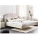 Beliani Cama con somier Poliéster AMBILLOU 197x214 Beige