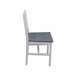 Conjunto de mesa con 4 sillas VERSALLES Blanco/ Gris