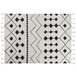 Beliani Alfombra de pelo corto KHEMISSET 160x230 Blanco/ Beige