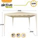 Cenador crema 300x300x240 Aktive Garden Crema