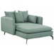 Beliani Chaise longue Poliéster CHARMES Verde