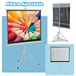 Pantalla de Proyector plástico, metal HOMCOM Blanco