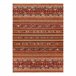 Alfombra KESHAN franjas oriental 7685/53578 120x145 Terracota
