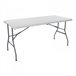 Pack 2 Mesas Plegables Rectangular Catering Thinia Home 150x70 Blanco
